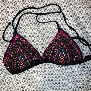 bikini bottoms and top.